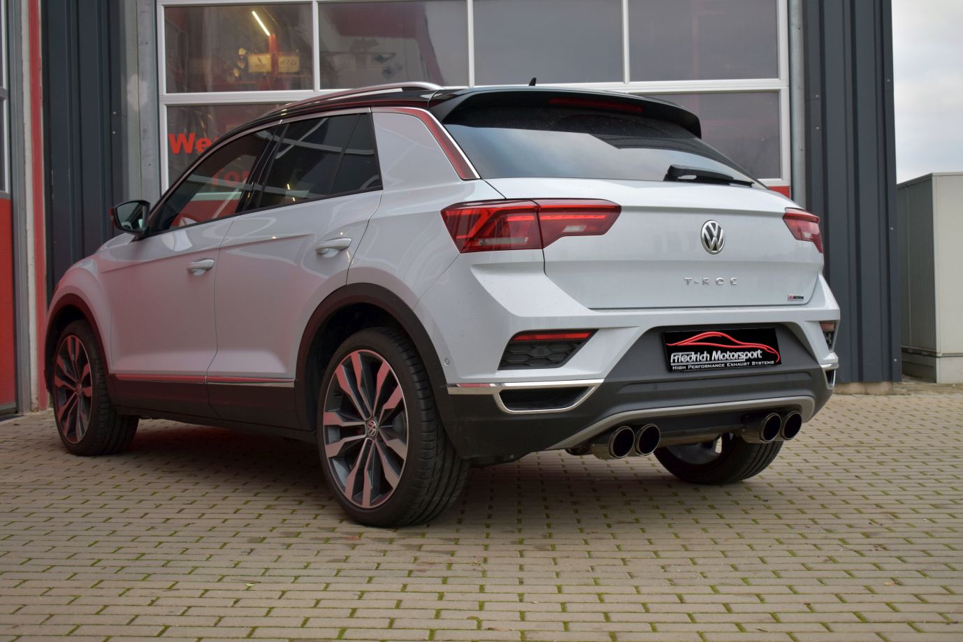 Friedrich Motorsport 76mm Duplex Sportendschalldämpfer VW T-ROC 4motion