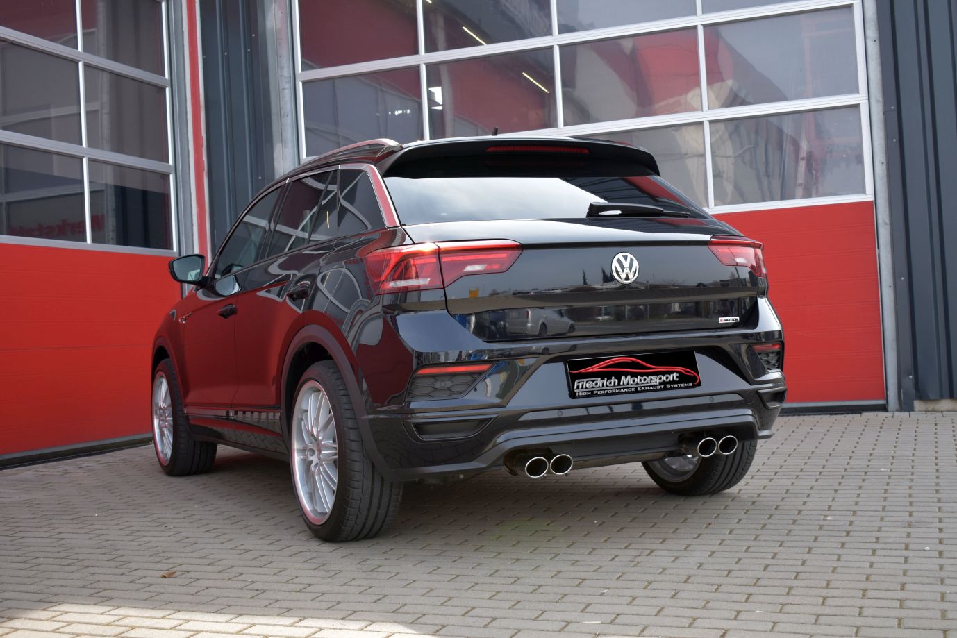 Friedrich Motorsport 76mm Duplex Sportendschalldämpfer VW T-ROC 4motion