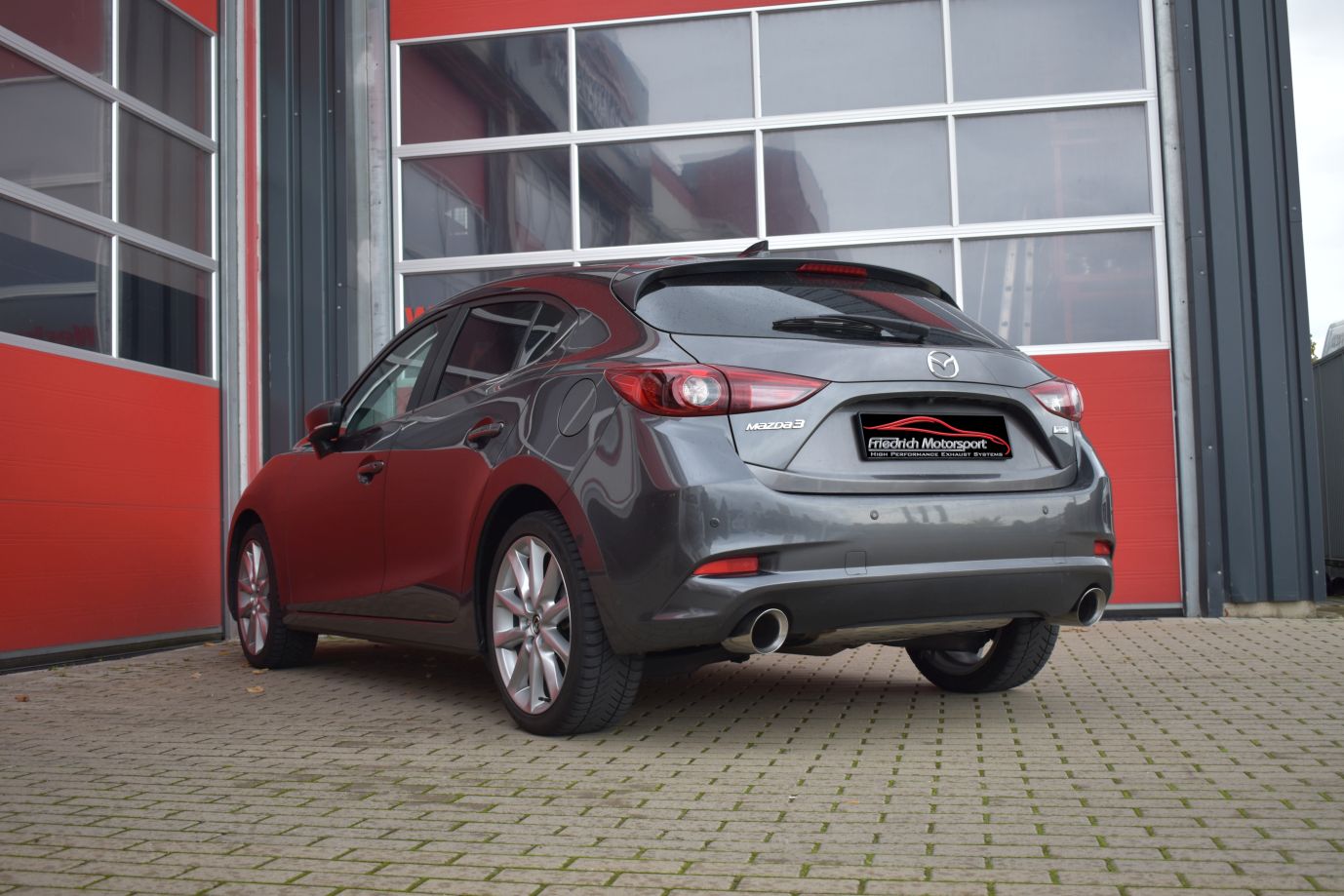 Friedrich Motorsport Duplex Sportendschalldämpfer Mazda 3 BM/BN (BL) Schrägheck