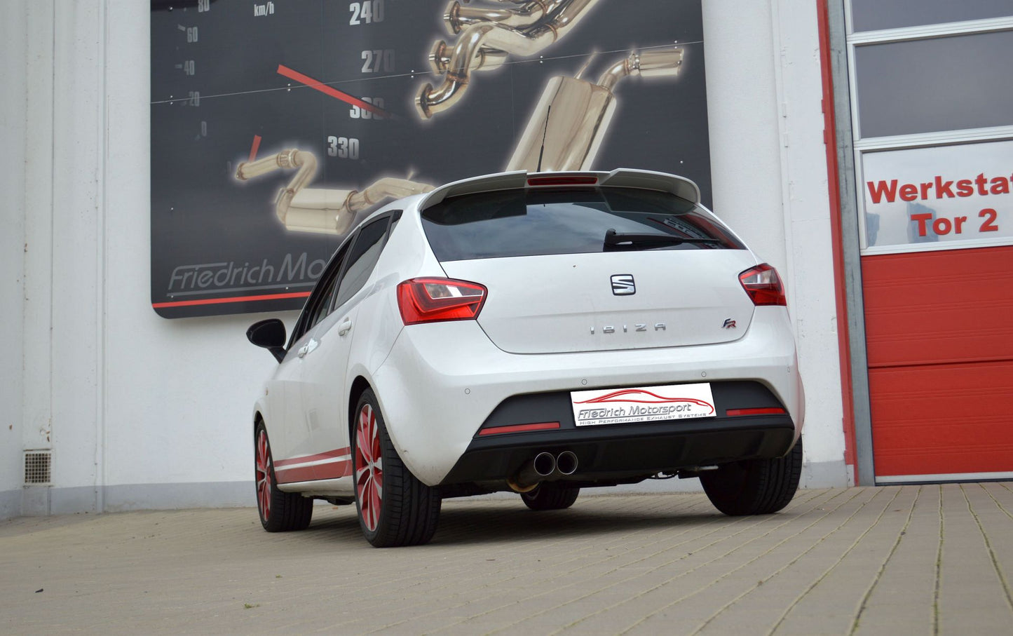 Friedrich Motorsport Sportendschalldämpfer Seat Ibiza 6J Facelift / 6P