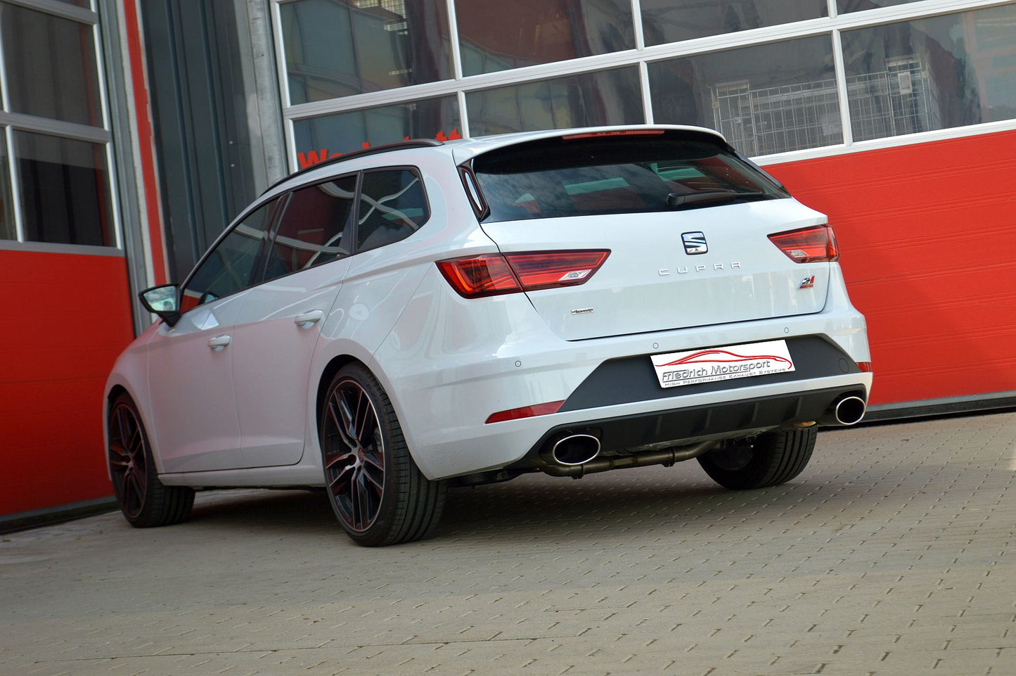Friedrich Motorsport 76mm Duplex-Sportendschalldämpfer Seat Leon 5F ST Cupra 4Drive