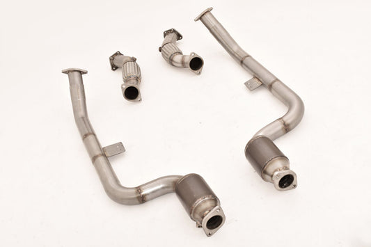 Friedrich Motorsport 2x70mm Downpipe mit 200 Zellen HJS Sport-Kat. KIA Stinger