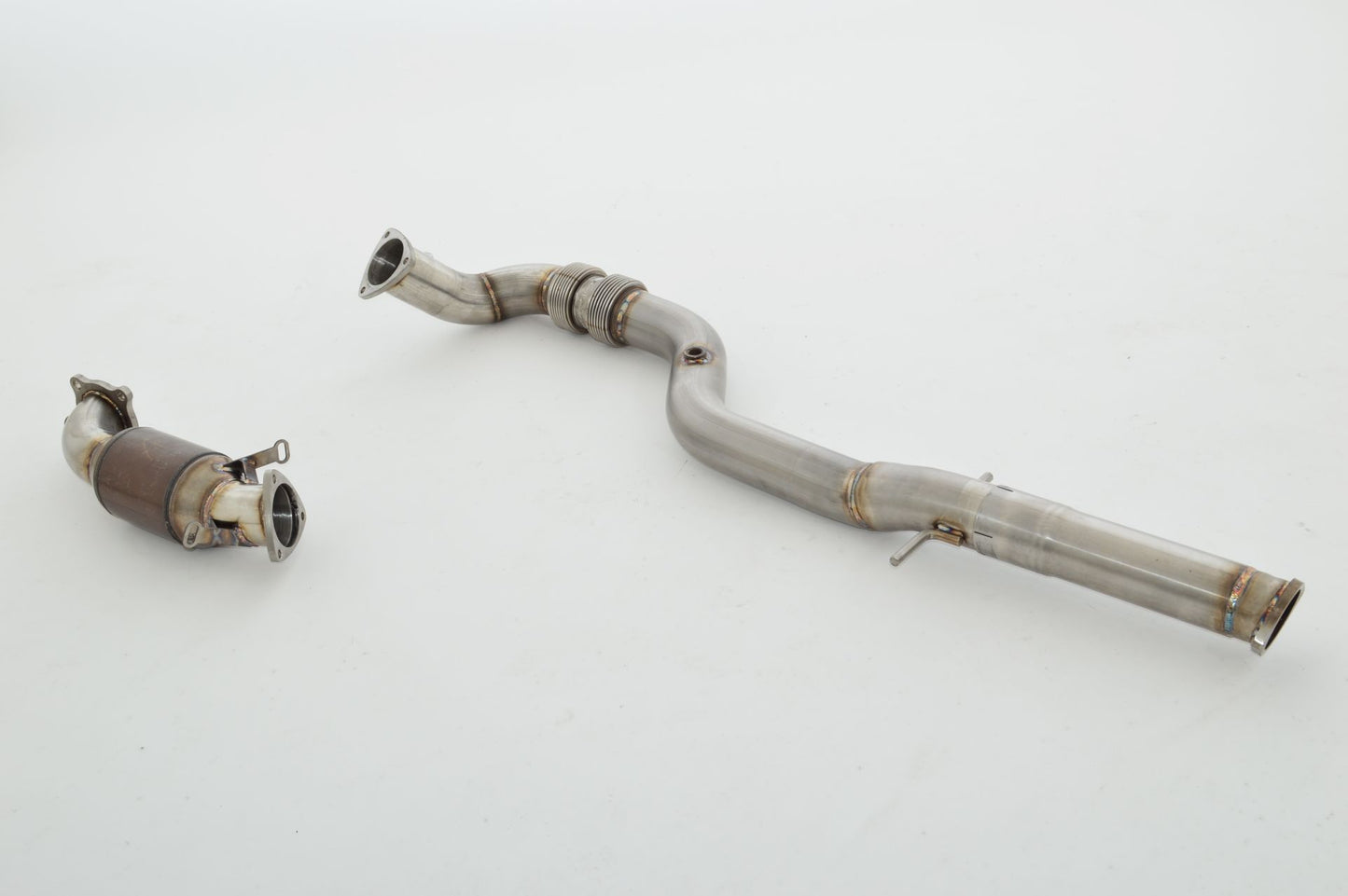 Friedrich Motorsport 76mm Downpipe mit 200 Zellen HJS Sport-Kat. Edelstahl