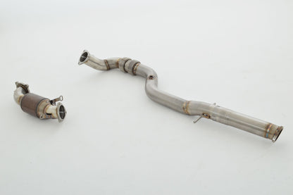 Friedrich Motorsport 76mm Downpipe mit 200 Zellen HJS Sport-Kat. Edelstahl
