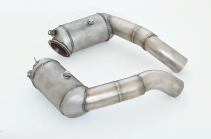 Friedrich Motorsport 76mm Downpipe-Satz mit 200 Zellen HJS Sport-Kat. Edelstahl