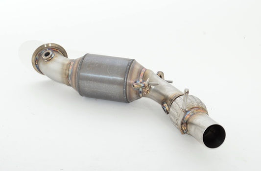 Friedrich Motorsport 76mm Downpipe mit 200 Zellen HJS Sport-Kat. Edelstahl