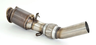 Friedrich Motorsport 76mm Downpipe mit 200 Zellen HJS Sport-Kat. Edelstahl