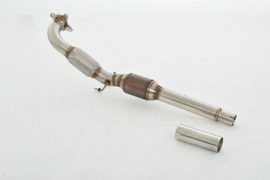 Friedrich Motorsport 76mm Downpipe mit 200 Zellen HJS Sport-Kat. Edelstahl