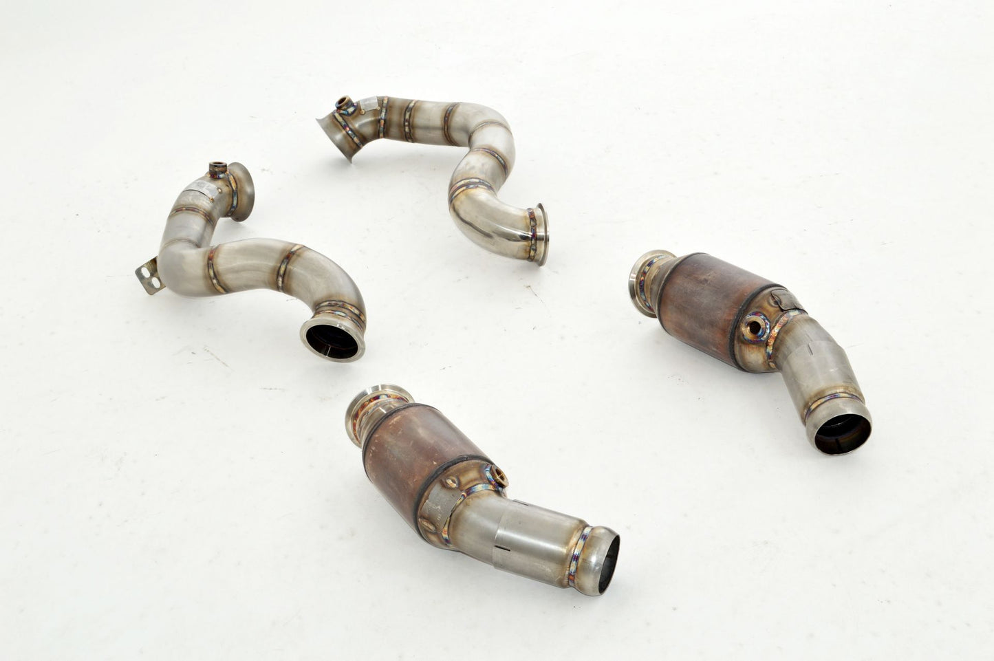 Friedrich Motorsport 2x76mm Downpipe mit 200 Zellen HJS Sport-Kat. Mercedes S/W205 C63 / C63 S AMG