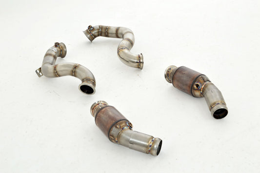 Friedrich Motorsport 2x76mm Downpipe mit 200 Zellen HJS Sport-Kat. Mercedes S/W205 C63 / C63 S AMG