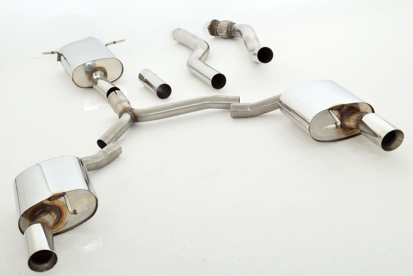 Friedrich Motorsport 76mm Duplex-Anlage Edelstahl