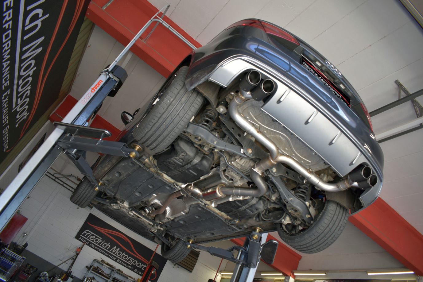 Friedrich Motorsport 76mm Duplex-Anlage Audi A3 8V Sportback Quattro