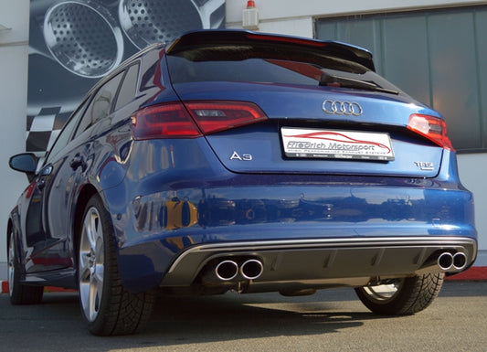 Friedrich Motorsport 76mm Duplex-Anlage Audi A3 8V Sportback Quattro