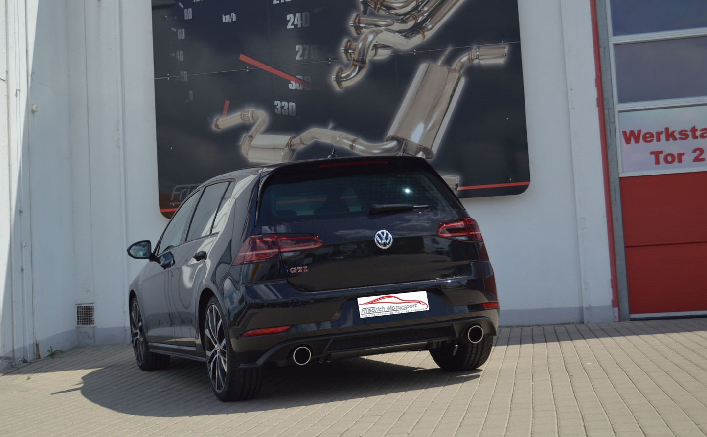 Friedrich Motorsport 76mm Duplex-Anlage VW Golf VII GTI / Performance