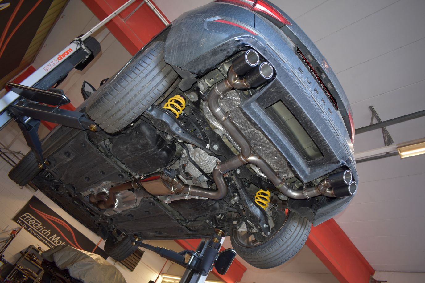 Friedrich Motorsport 76mm Duplex-Anlage mit originaler Klappensteuerung Seat Cupra Ateca