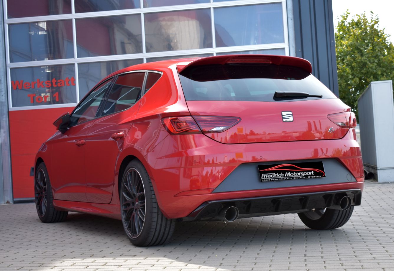 Friedrich Motorsport 76mm Duplexanlage Seat Leon 5F inkl. FR und SC