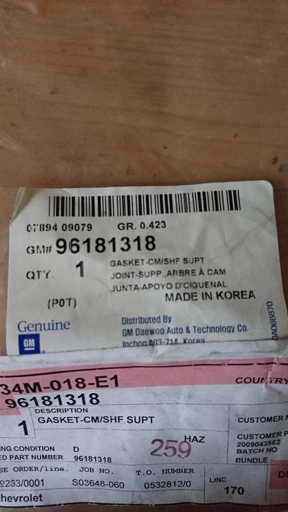 Chevrolet Kalos Aveo Lanos Rezzo Ventildeckel Dichtung neu GM