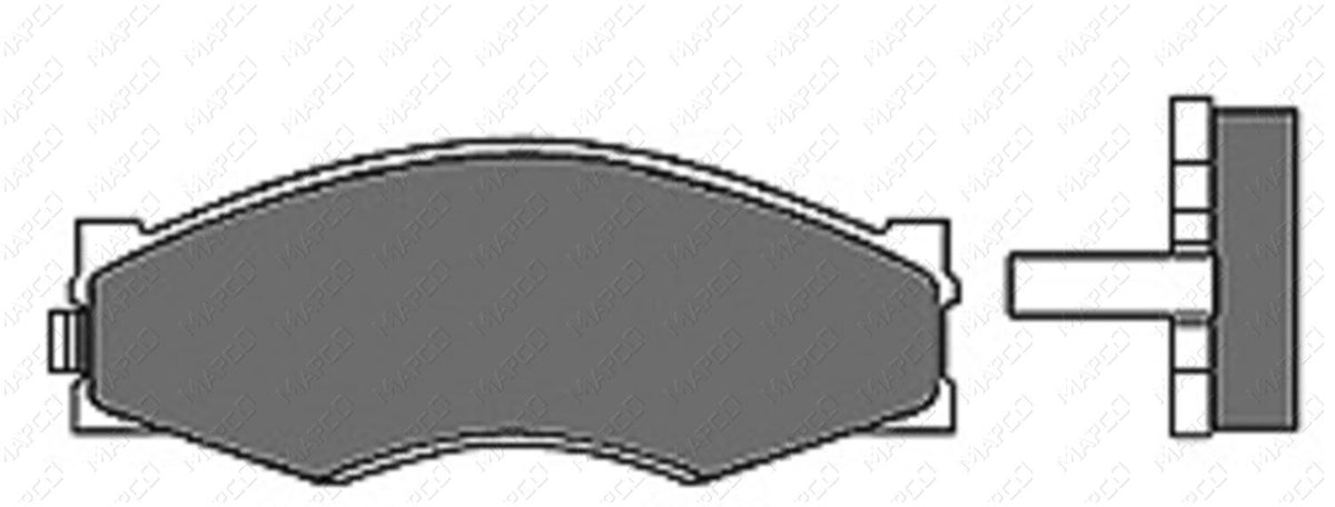 MAPCO Bremsbelagsatz, Scheibenbremse Vorderachse  6655