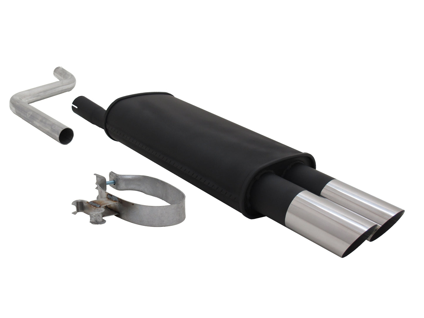 Novus Sportauspuff für VW Polo 2/3 86C 2x76mm MS-Design