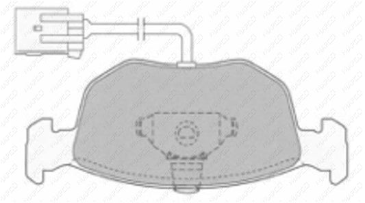 MAPCO Bremsbelagsatz, Scheibenbremse Vorderachse  6506