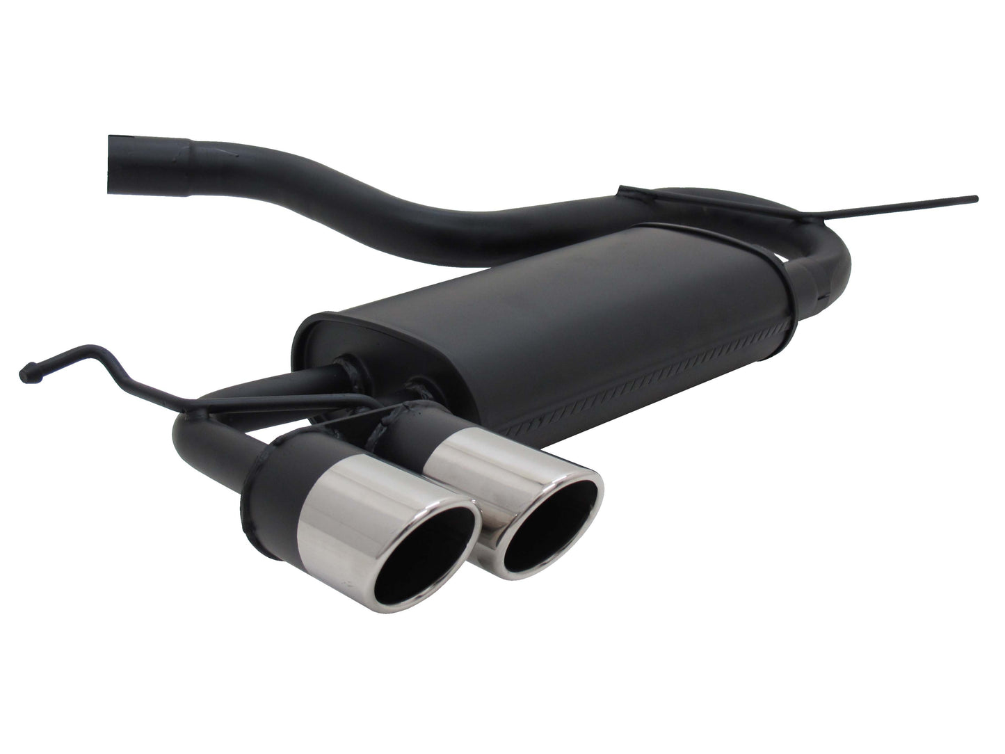 Novus Sportauspuff für Audi A3 / VW Golf 5 / VW Golf 6 / VW Scirocco 2x76mm SR-Design