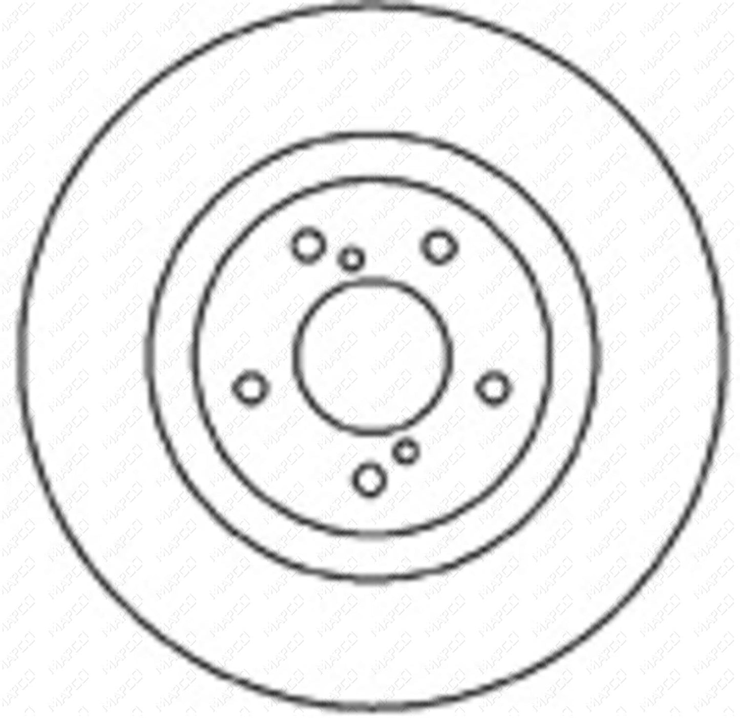 MAPCO Bremsscheibe Vorderachse  25584