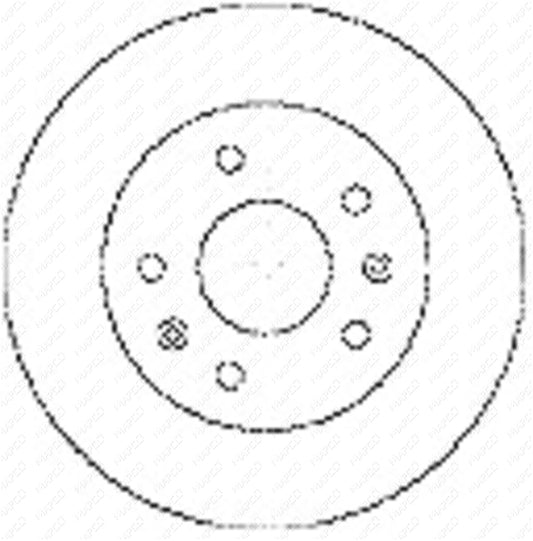 MAPCO Bremsscheibe Vorderachse  15598