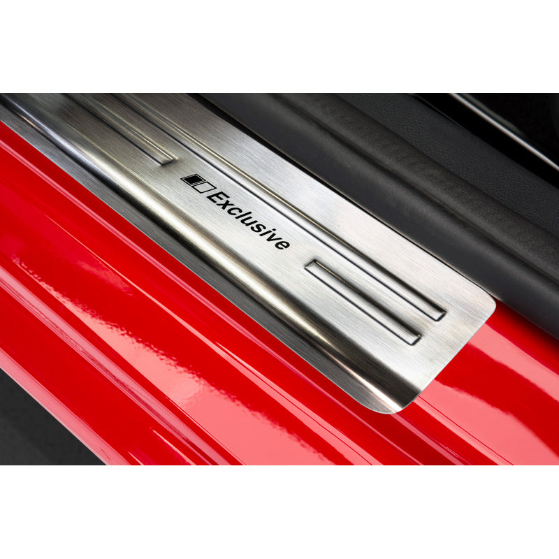 Edelstahl Einstiegsleisten passend für Skoda Fabia III Combi/Hatchback 2014-2018 & FL 2018-2021 - 'Exclusive' - 4-teilig