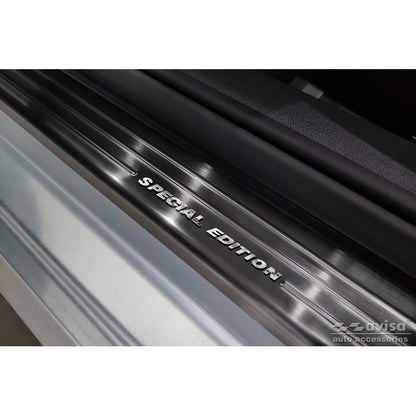 Schwarz Edelstahl Einstiegsleisten passend für Skoda Fabia IV Hatchback 2021- 'Special Edition' - 4-teilig