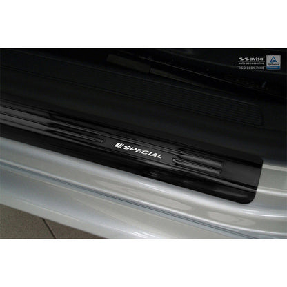 Schwarz Edelstahl Einstiegsleisten passend für Volkswagen Passat 3C 2005-2014 - 'Special Edition' - 4-Teilig