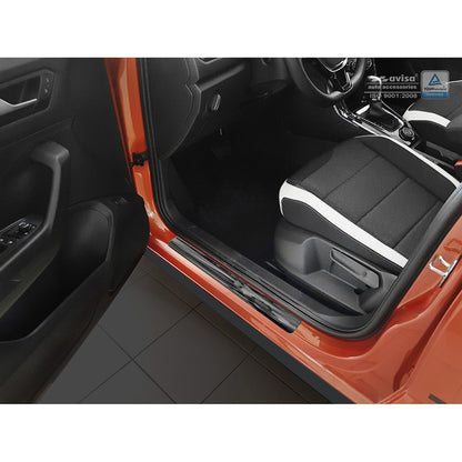 Schwarz Edelstahl Einstiegsleisten passend für Volkswagen T-Roc 2017-2022 & Facelift 2022 - 'Sportline' - 4-teilig
