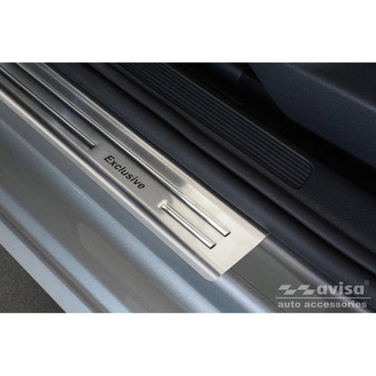 Edelstahl Einstiegsleisten passend für Volkswagen Golf Sportsvan 2014- 'Exclusive' - 4-teilig