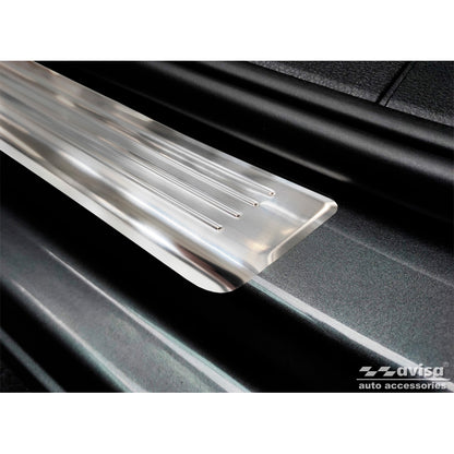 Edelstahl Einstiegsleisten passend für Volkswagen Caddy V 2020- - 'Lines' - 2-teilig