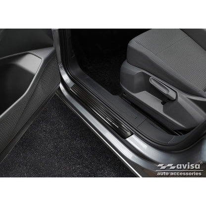 Schwarz Edelstahl Einstiegsleisten passend für Volkswagen Caddy V 2020- - 'Special Edition' - 2-Teilig