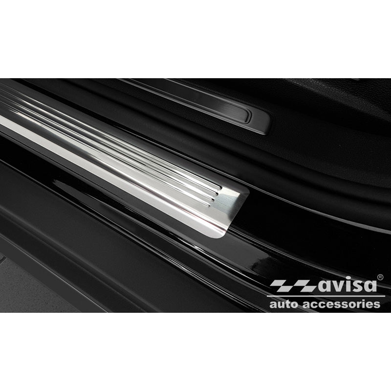 Edelstahl Einstiegsleisten passend für Volkswagen Passat 3G Limousine/Variant 2014- - 'Lines' - 4-teilig