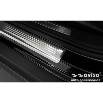 Edelstahl Einstiegsleisten passend für Volkswagen Passat 3G Limousine/Variant 2014- - 'Lines' - 4-teilig