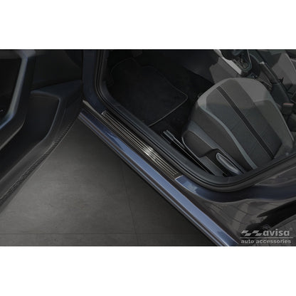 Schwarz Edelstahl Einstiegsleisten passend für Volkswagen VI Polo 2017- - 'Special Edition' - 4-Teilig