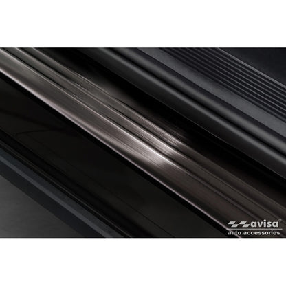 Schwarz Edelstahl Einstiegsleisten passend für Volkswagen ID.4 2020- 'Lines' - 4-teilig