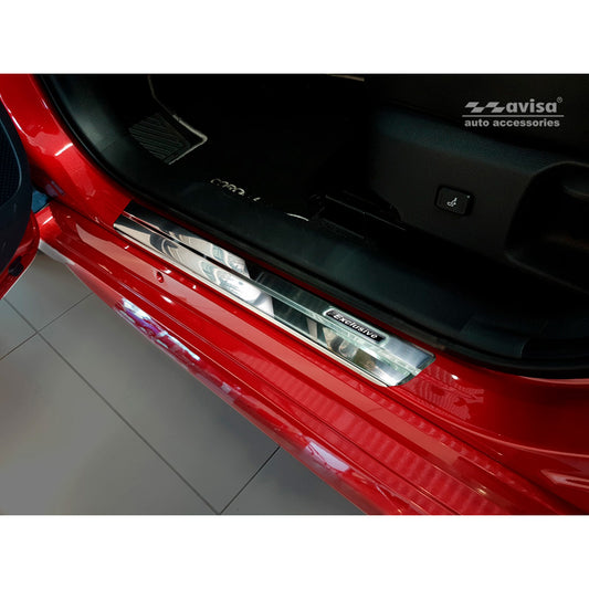 Edelstahl Einstiegsleisten passend für Toyota Corolla XII Limousine/Hatchback/Touring Sports 2018- & Toyota Corolla Cross 2022- & Suzuki Swace Combi 2020- 'Exclusive' 4-Teilig