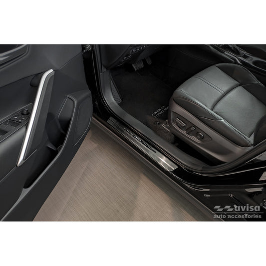 Edelstahl Einstiegsleisten passend für Toyota Corolla Cross 2020- 'Cross' 4-Teilig