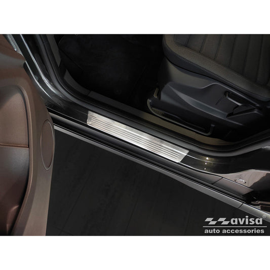 Edelstahl Einstiegsleisten passend für Ford Transit Connect II / Tourneo Connect II 2014-2017 & FL 2017-2022 'Lines' - 2-Teilig