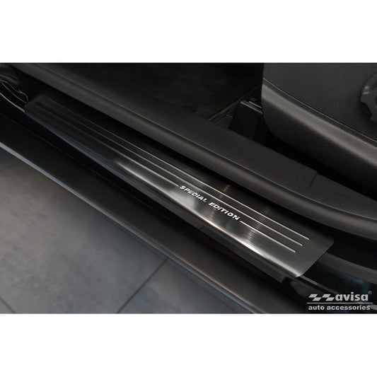 Schwarz Edelstahl Einstiegsleisten passend für Ford EcoSport Facelift 2017- - 'Special Edition' - 4-Teilig