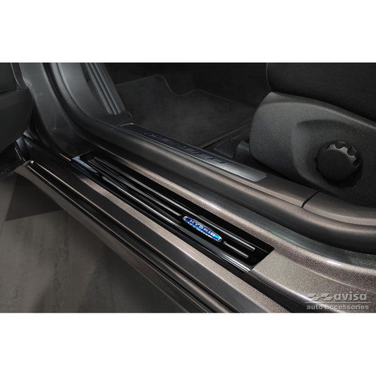 Schwarz Edelstahl Einstiegsleisten passend für Ford Mondeo V Turnier 2014-2019 & Facelift 2019- 'Hybrid' - 4-teilig