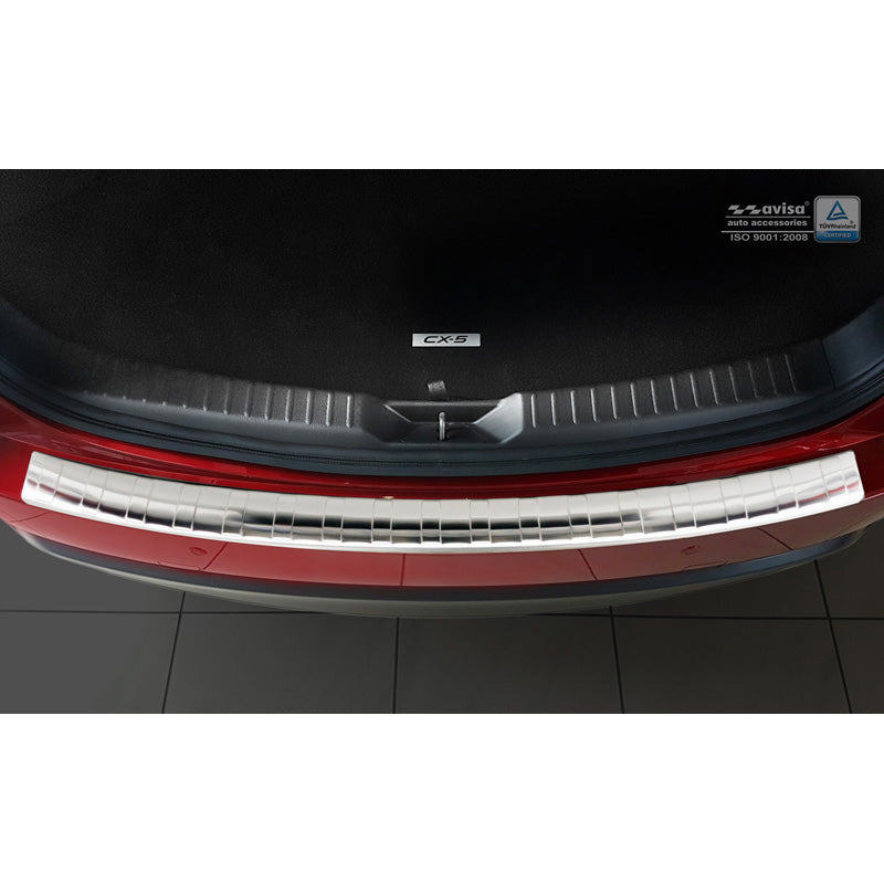 Edelstahl Heckstoßstangenschutz passend für Mazda CX-5 II 2017- inkl. Facelift 'Ribs'