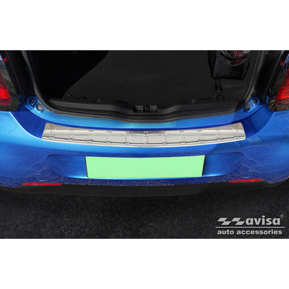 Edelstahl Heckstoßstangenschutz passend für Smart ForFour (W453) 2014-2020 & FL 2020- inkl. EQ 'Ribs'