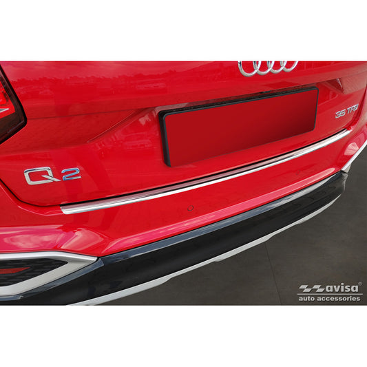 Edelstahl Heckstoßstangenschutz passend für Audi Q2 Facelift 2020-