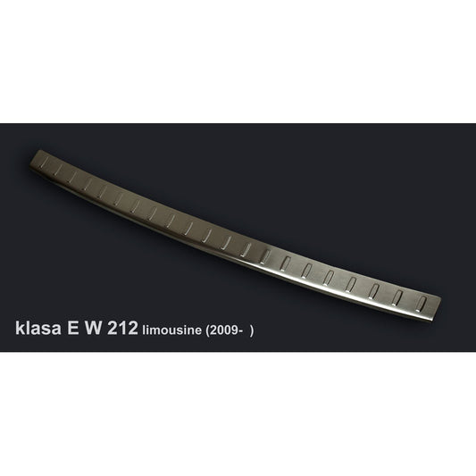 Edelstahl Heckstoßstangenschutz passend für Mercedes E-Klasse W212 Limousine 2009-2013 inkl. AMG 'Ribs'