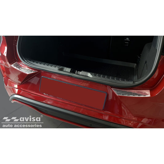 Edelstahl Heckstoßstangenschutz passend für Ford Puma 2019- 'Ribs' (2-teilig)
