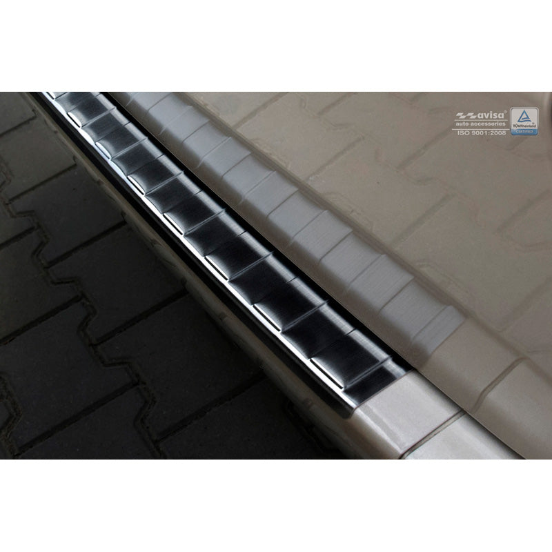 Schwarz Edelstahl Heckstoßstangenschutz passend für Mercedes Vito / Viano 2003-2014 'Ribs'