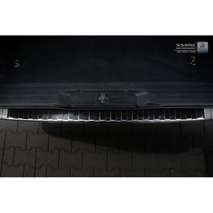 Schwarz Edelstahl Heckstoßstangenschutz passend für Mercedes Vito / Viano 2003-2014 'Ribs'